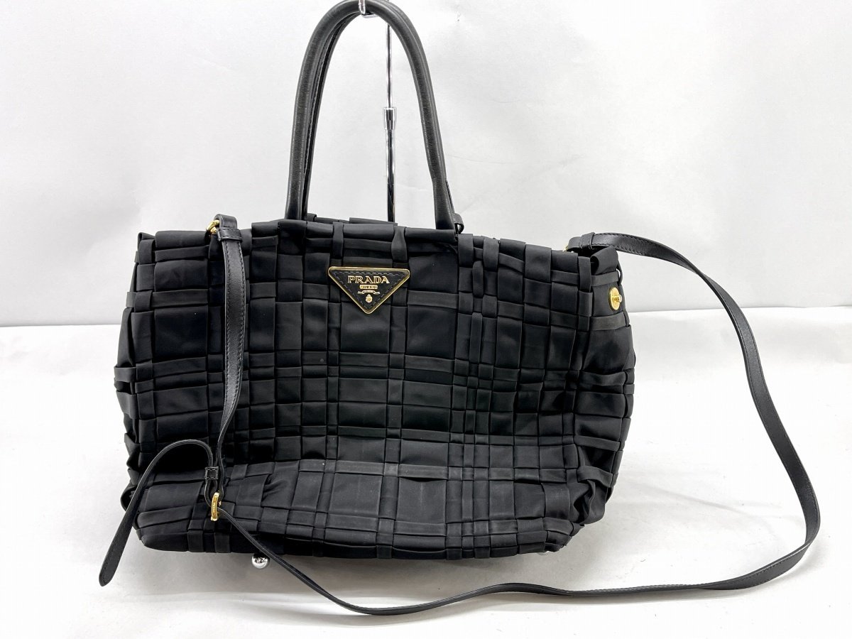 コンビニ受取対応商品】 PRADA プラダ 2WAY トートバッグ BN1653