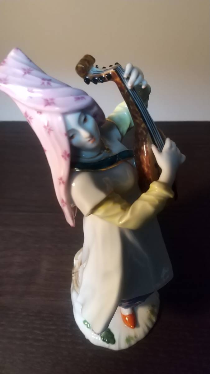 マイセン、meissen、マンドリンを奏でる女。美品です。 | JChere雅虎