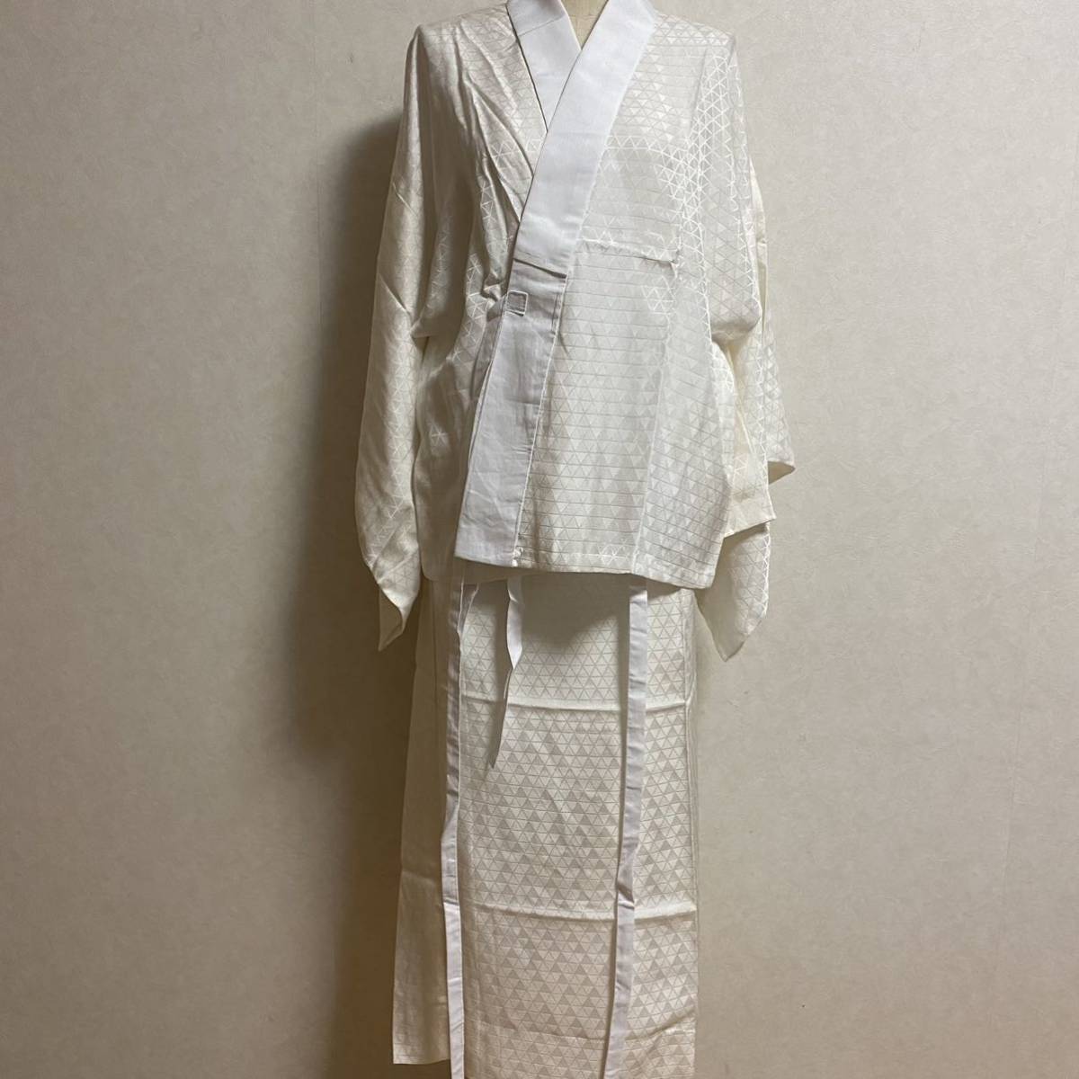 KM54 仕立て上がり 正絹二部式長襦袢　引き衿セット　着物　Mサイズ　お稽古　お出かけ　和装　定価21000円
