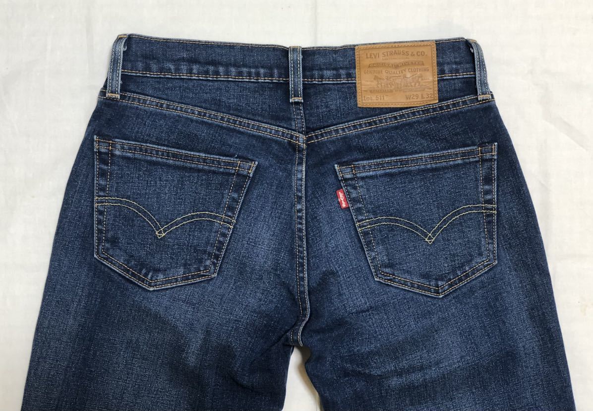 Levi's 511 リーバイスプレミアム パフォーマンス ストレッチ スリムストレート デニムパンツ W29メンズ ビッグE 145周年スタンプ_画像5