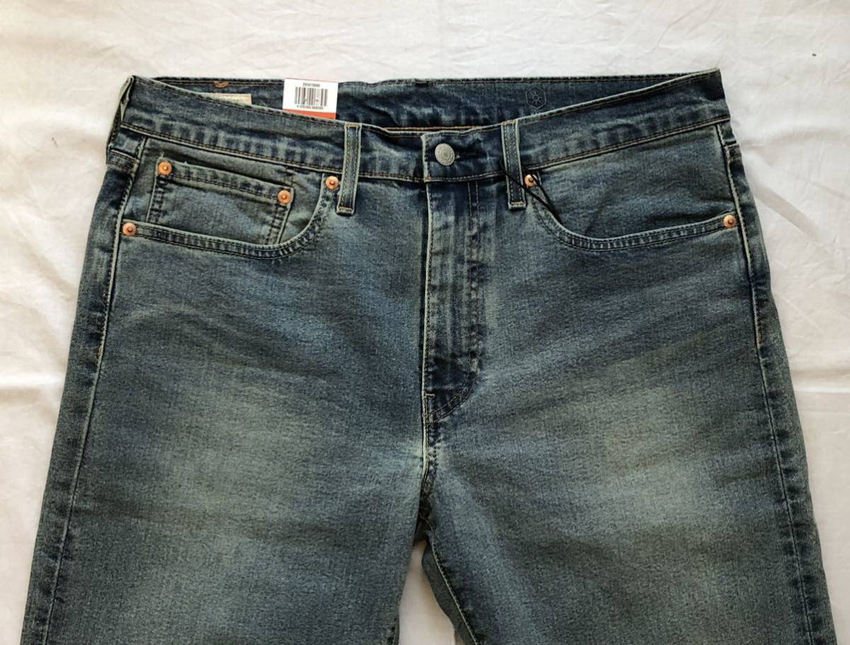 未使用 Levi's 502 リーバイスプレミアム パフォーマンス ウォーム ストレッチ テーパード ストレート デニムパンツ W34メンズ ビッグE _画像4