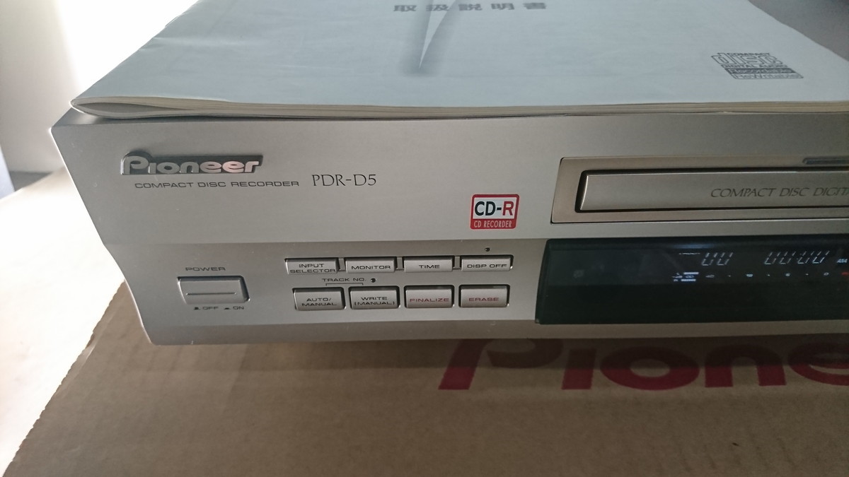 a8-117 □Pioneer PDR-D5 CD-R/CD-RWレコーダー/CDデッキパイオニア