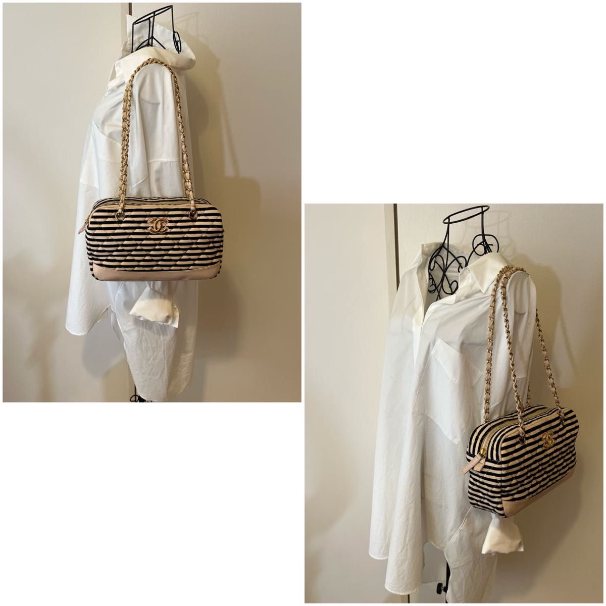 CHANEL シャネル【極美品】マリン ボーダー マトラッセ CHANEL シャネル【極美品】マリン ボーダー マトラッセ