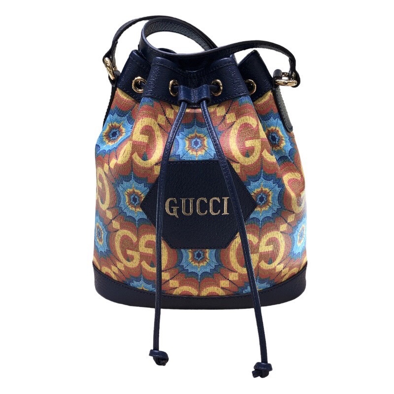 グッチ GUCCI バケットバッグ 676682 マルチカラー ショルダーバッグ レディース 中古_画像1