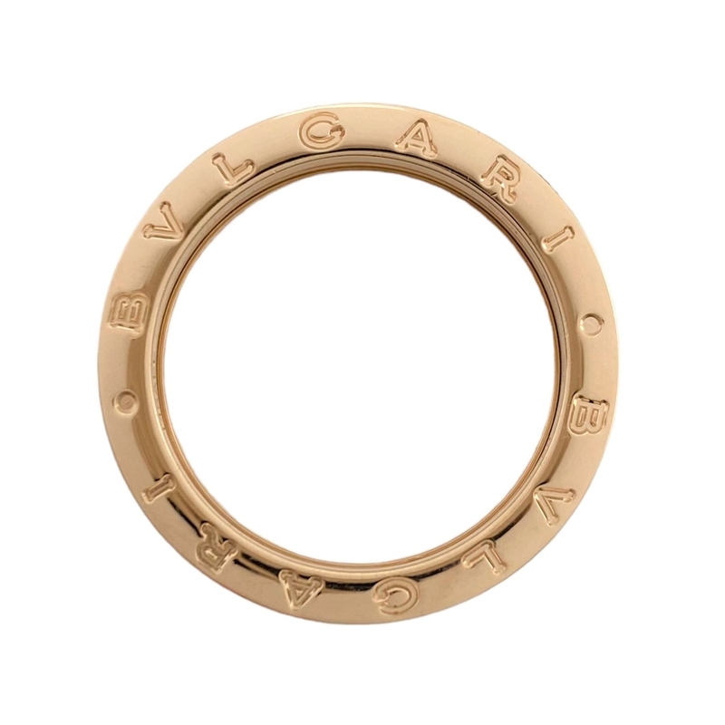  BVLGARY BVLGARI Be Zero One lock 2 band ring #62(20.5 number ) K18PG/ black ceramic jewelry used 