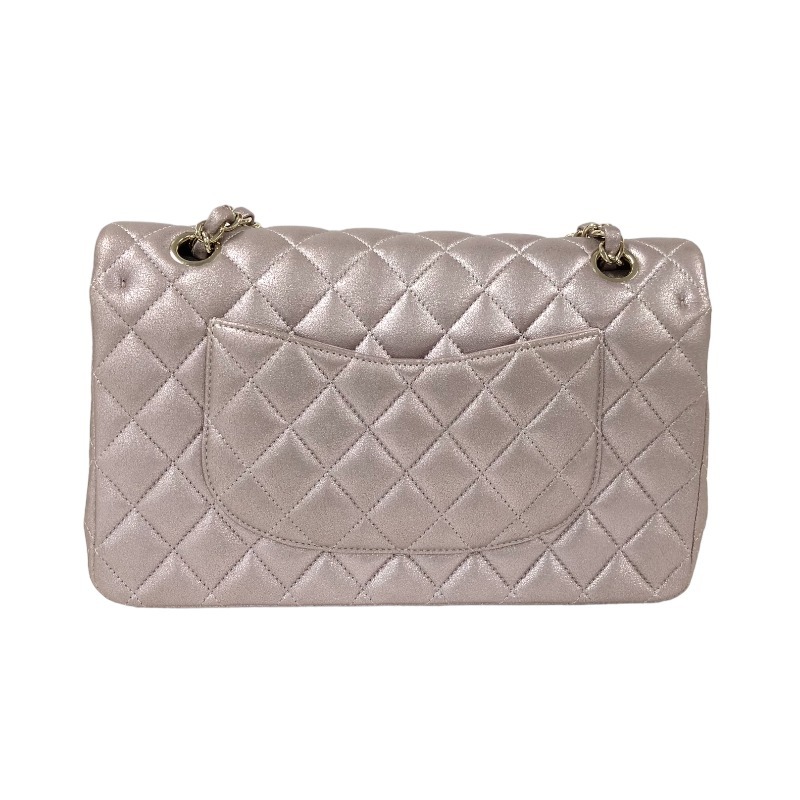 シャネル CHANEL マトラッセ25 A01112 ピンク ゴールド金具 メタリックラムスキン ショルダーバッグ レディース 中古_画像3