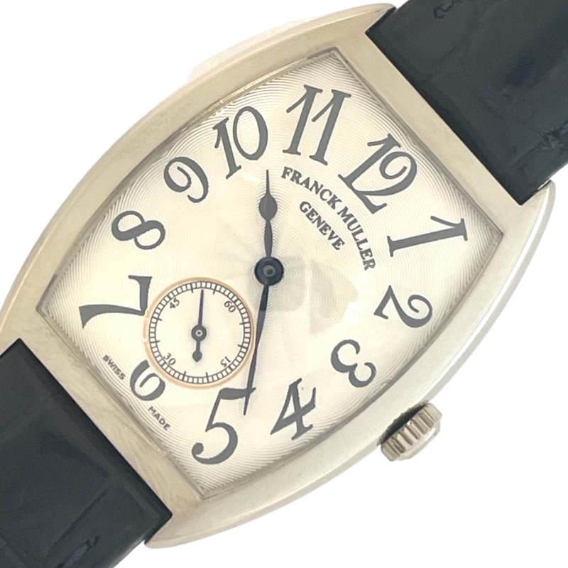 フランク・ミュラー FRANCK MULLER トノウカーベックス 7501S6MM ホワイト K18WG/社外ベルト 腕時計 メンズ 中古