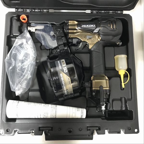 税込) 打込調整付き NV50HR2(S) 50ミリ 高圧釘打機 即決!HIKOKI 新品