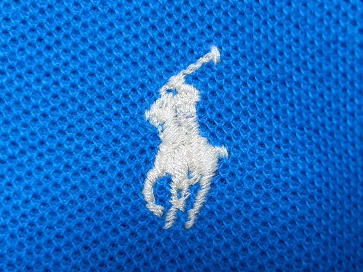 90s 大きいサイズ ポロ バイ ラルフローレン 鹿の子 ポロシャツ　　ワンポイント Polo by Ralph Lauren ナイガイ 90年代 ビンテージ 柳8033_画像4