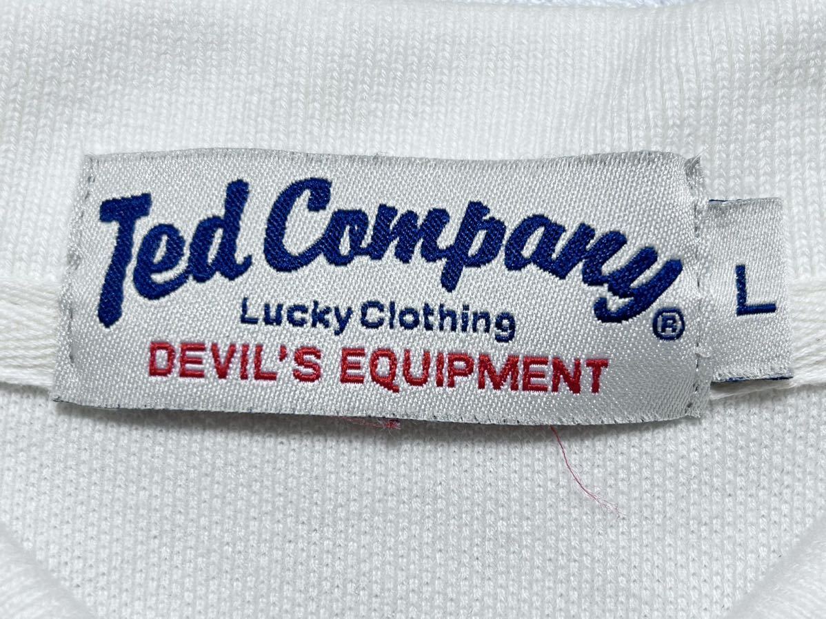 テッドカンパニー ポロシャツ 染み込みプリント エアフォース ミリタリー　　両面プリント ロゴボタン Ted Company 柳8034_画像3