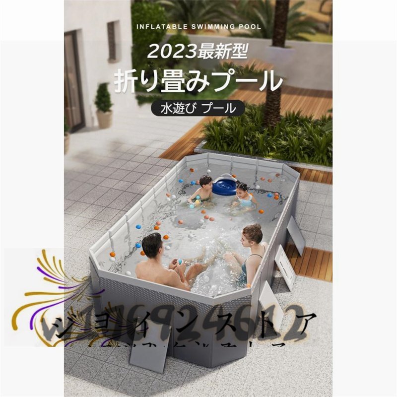  super popular * home use folding pool frame pool Family pool air pump un- necessary pool large for children vinyl pool (3M)