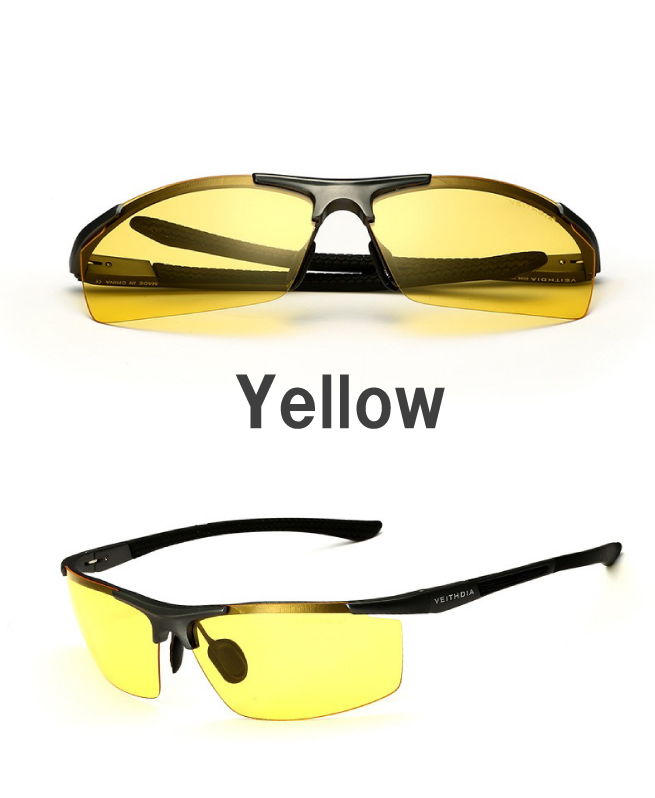  polarized light sunglasses aluminium Magne sium alloy frame men's UV cut Golf fishing sports sunglasses Drive outdoor free shipping 