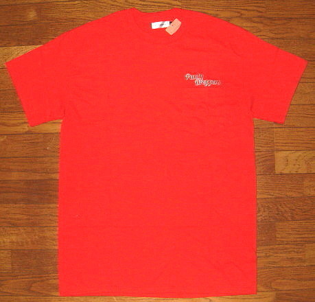 新品 PANTY DROPPER パンティードロッパー ヘビー コットン生地 左胸 1ポケット 付き 半袖 Tシャツ (Lサイズ/赤) バイカー ホットロッド_画像3