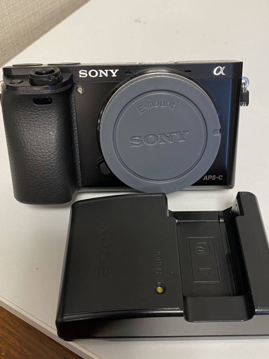 1円【別売りチャージャー付属 動作好調】SONY ソニー α6000 ボディ