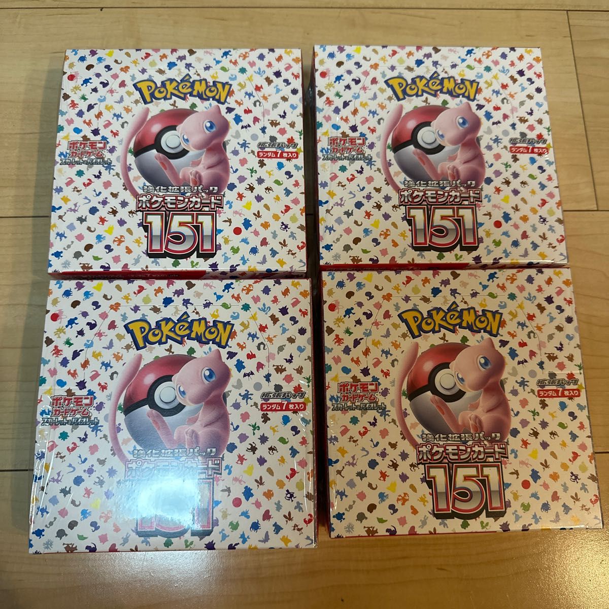 ポケモンカード 151 シュリンク付き 未開封ボックス 4箱 4box ポケカ