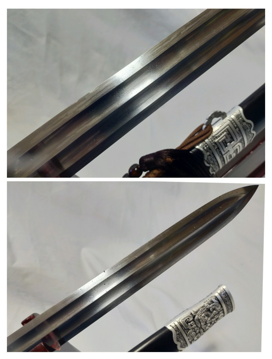 1円スタート ☆新品☆ 高級漢剣 樋有薄刃造り 高級古剣シリーズ③ 炭素