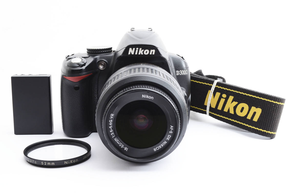 上等な 18-55mm NIKKOR DX AF-S + D3000 Nikon ニコン F3.5-5.6G #763