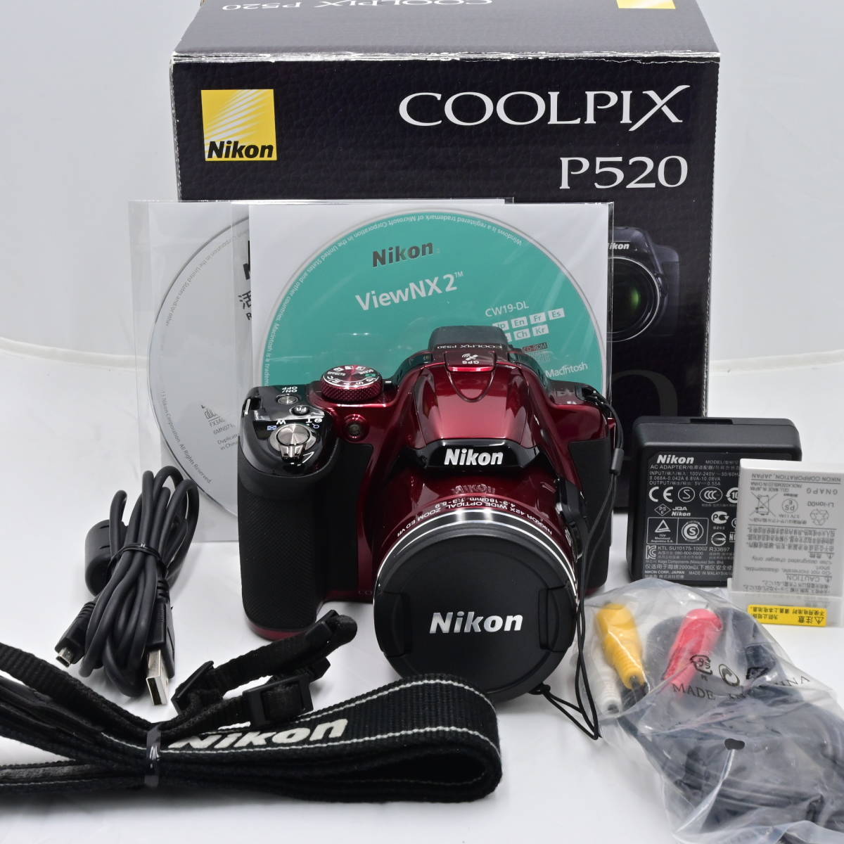 選ぶなら デジタルカメラ Nikon COOLPIX レッド バリアングル液晶 光学
