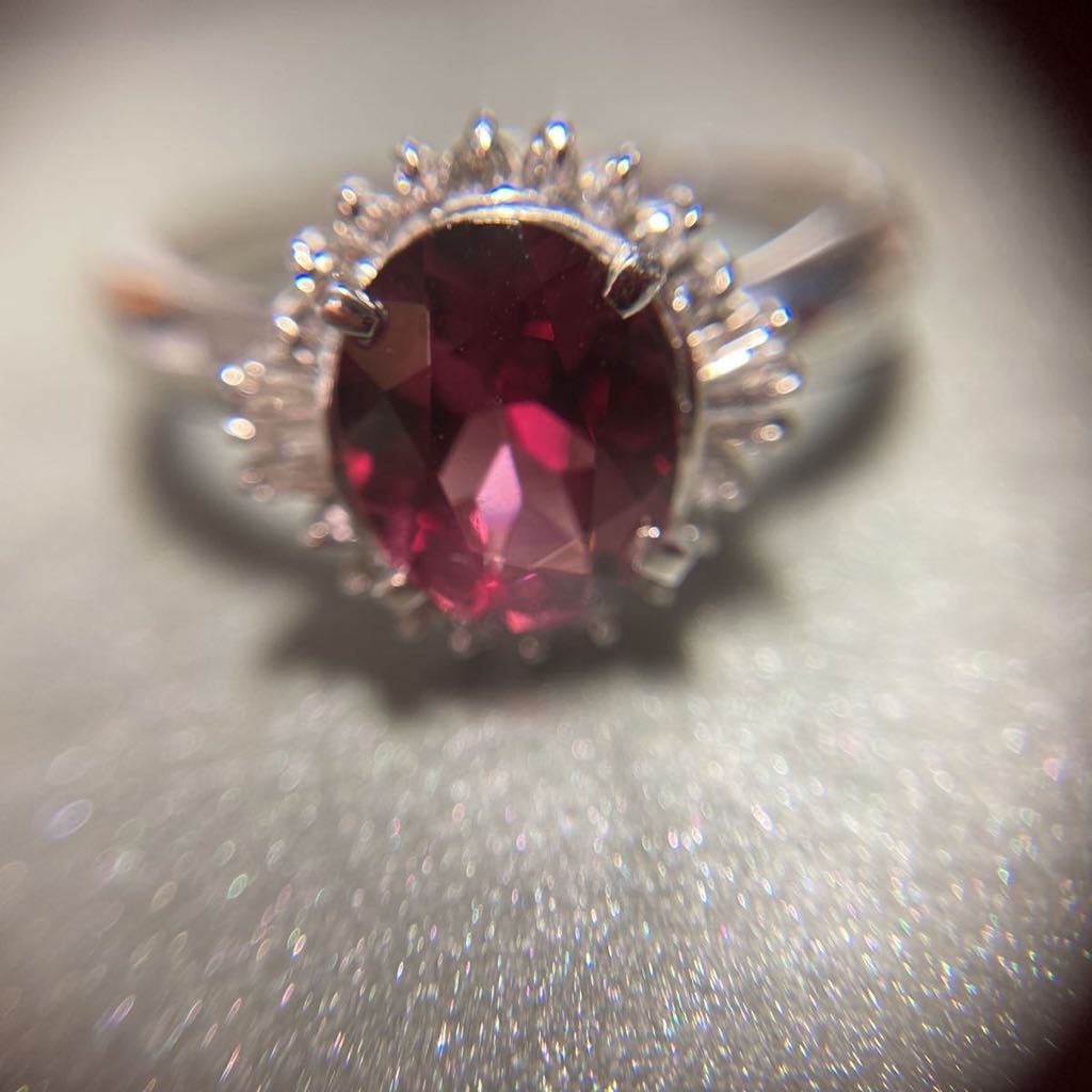 福袋 Pt900 リング #16.5 ダイヤ0.16ct ピンクトルマリン プラチナ台