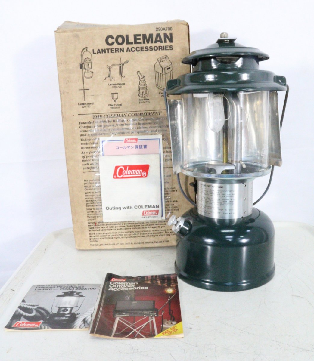ト滝】Coleman コールマン モデル290A700 ツーマントルランタン1989年