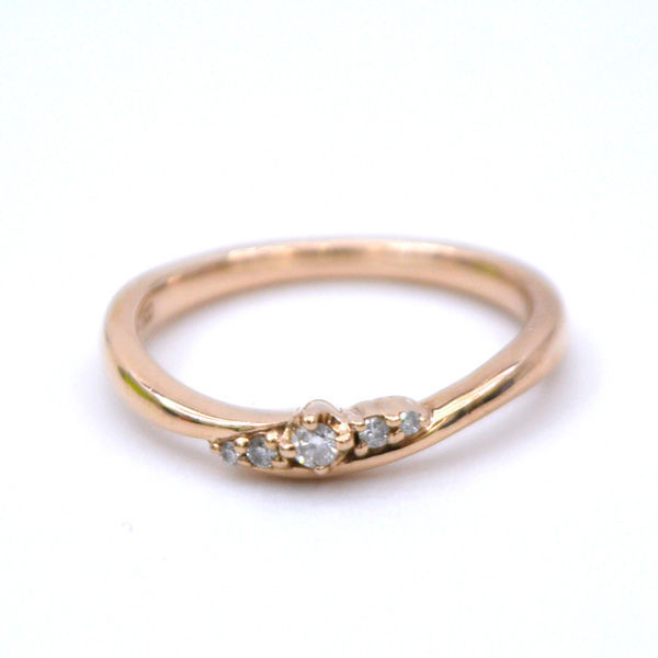 *yondosi-K10mereD attaching rose Gold ring 8 number (0220429597)