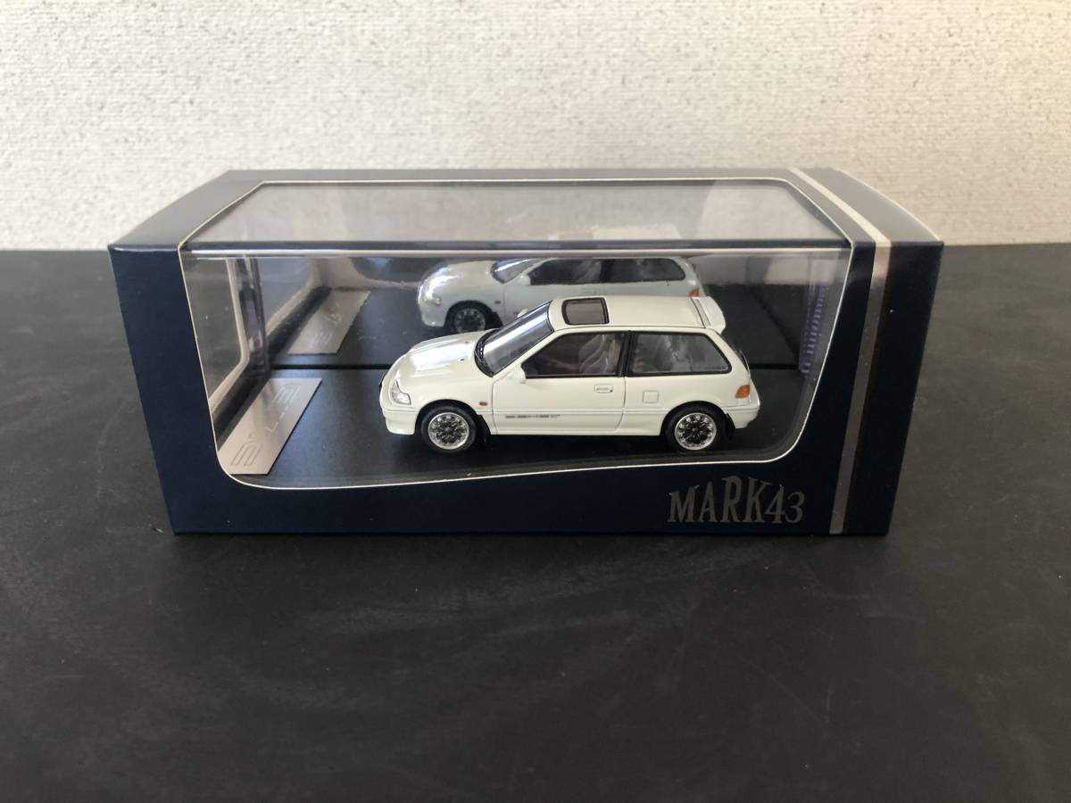 ★MARK43 ホンダ　シビック　Si（EF3)　With 無限 CF-48 ホイール　ニューポーラホワイト　1/43 新品未開封