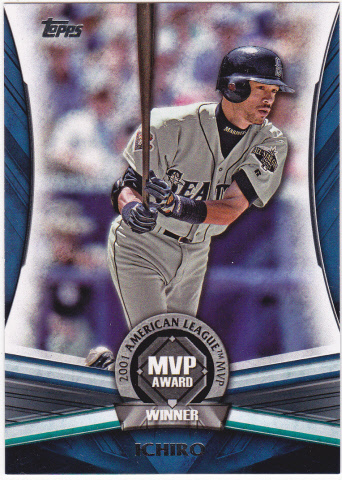 イチロー 2017 Topps Update MVP Award MVP-8_♪ インサートカードです ♪