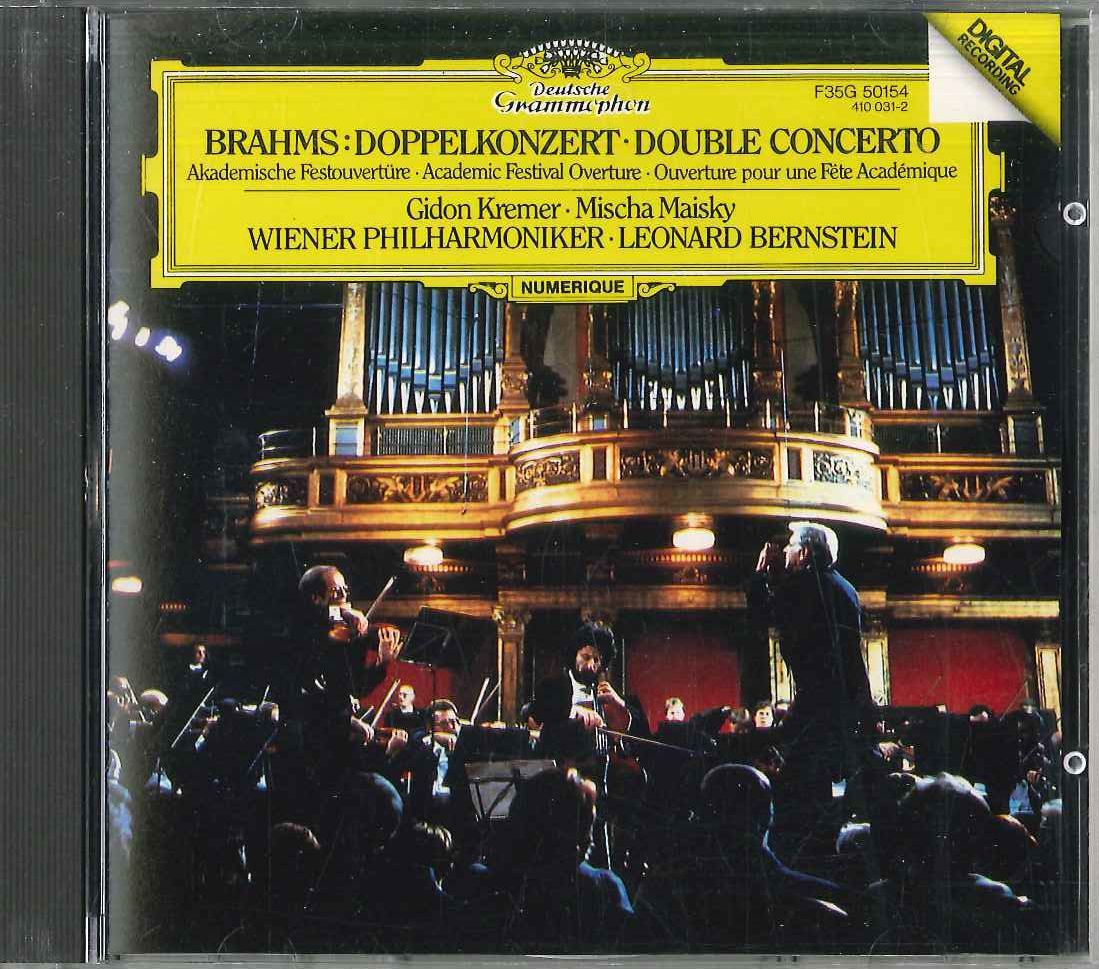 CD Leonard Bernstein Brahms Doppelkonzert Akademische Festouverture F35G50154 POLYDOR /00110_画像1