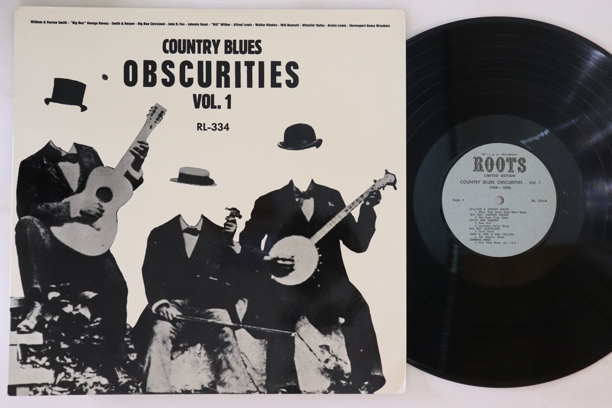 .LP Various Country Blues Obscurities Vol. 1 RL334 ROOTS /00260