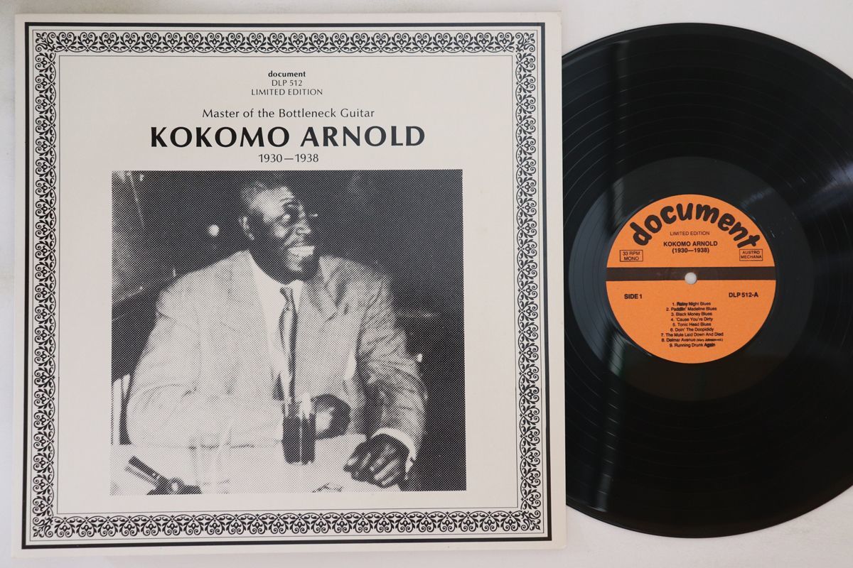 オーストリアLP Kokomo Arnold Master Of The Bottleneck Guitar 1930-1938 DLP512 DOCUMENT /00260の画像1
