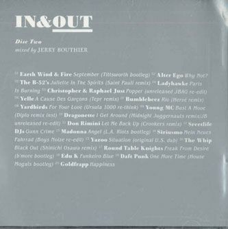 国不明MIX CD Jerry Bouthier In & Out Disk Two NONE NOT ON LABEL /00110の画像1