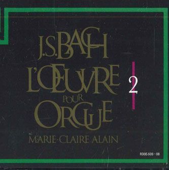 4discs CD Marie Claire Alain Bach L'oeuvre Pour Orgue 2 R30E50508 RVC /00440_画像1