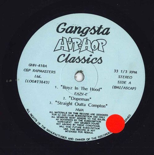 米12 Various Gangsta Hip-hop Classics GHH410 RAPMASTERS /00250_画像1
