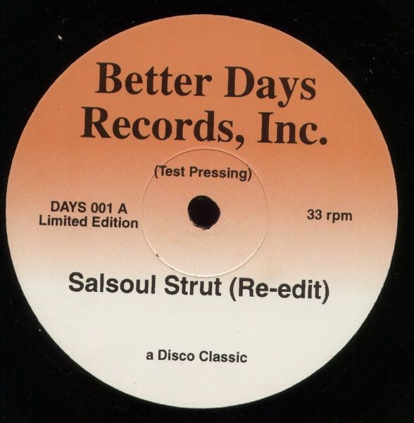 英12 Unknown Artist Salsoul Strut DAYS001 Better Days Records, Inc. /00250_画像1