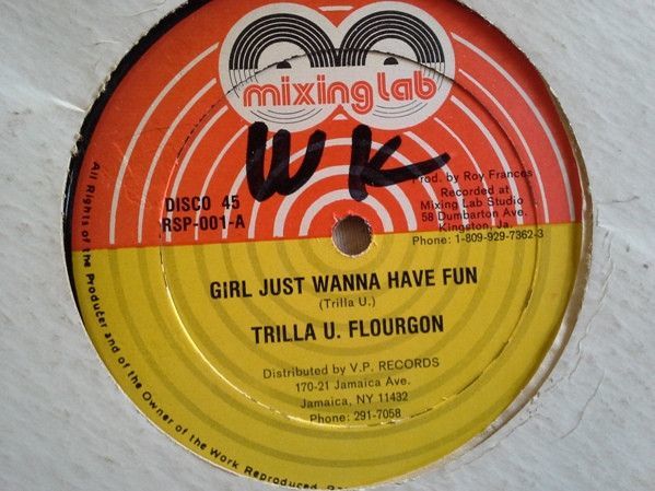 ジャマイカ12 Thriller U, Flourgon Girl Just Wanna Have Fun RSP001 Mixing Lab /00250_画像1