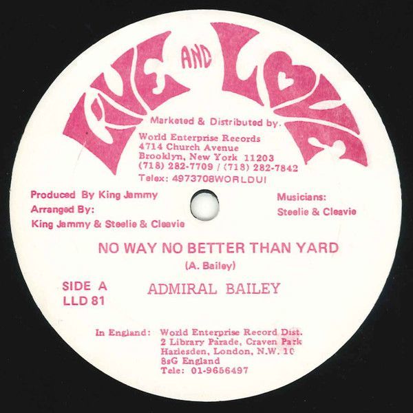 米12 Admiral Bailey No Way No Better Than Yard LLD81 Live And Love /00250_画像1