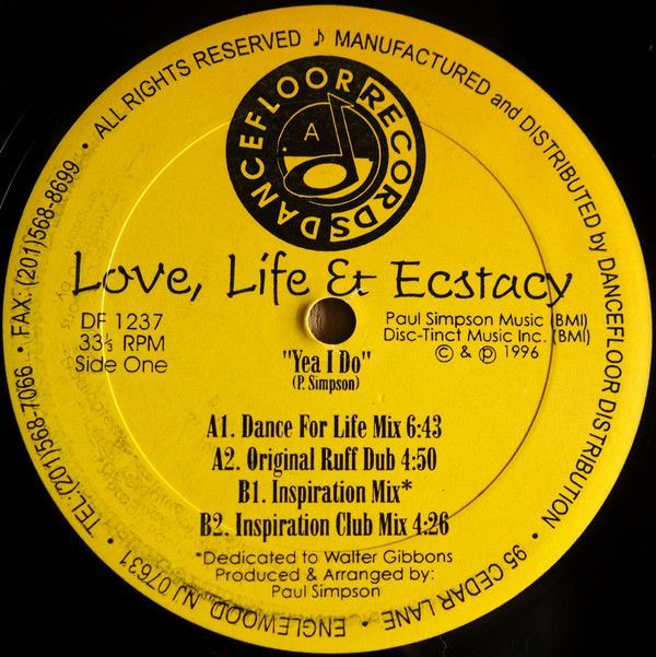 米12 Love, Life & Ecstasy Yea I Do DF1237 Dancefloor Records (2) /00250_画像1