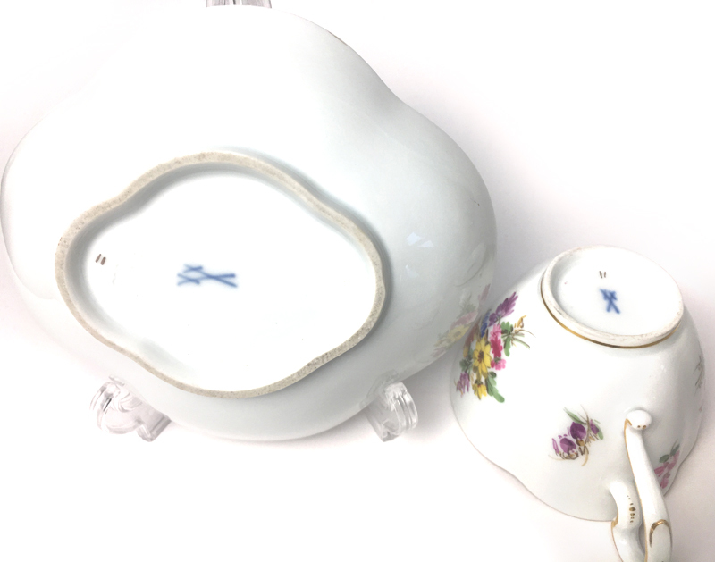 ◆Meissen Meissen◆5朵蝴蝶昆蟲杯碟1級①    原文:◆マイセン Meissen◆　5つ花　 蝶　昆虫　カップ＆ソーサー　1級品 ①