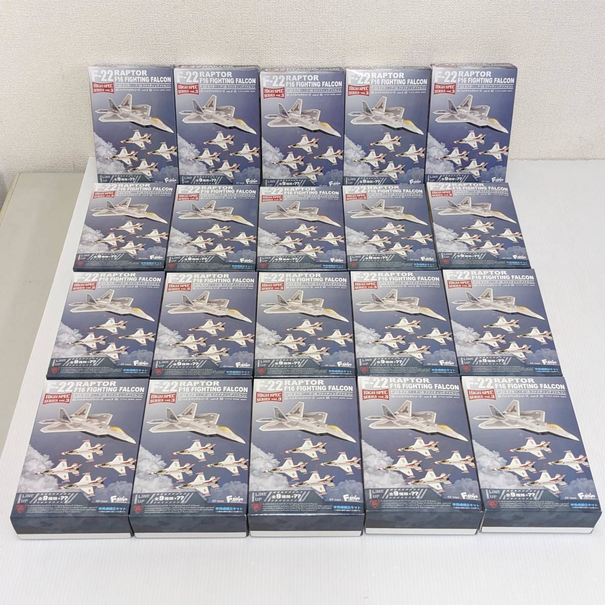 【未開封】1/144 F－22 RAPTORラプター F16 FIGHTING FALCON ハイスペックシリーズ Vol.3 エフトイズF-toys (a200)