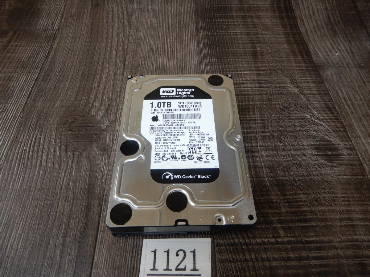 1121★apple純正★SATA 3.5インチ 1TB (1000GB）ハードディスク★Western Digital WD1001FALS_画像1