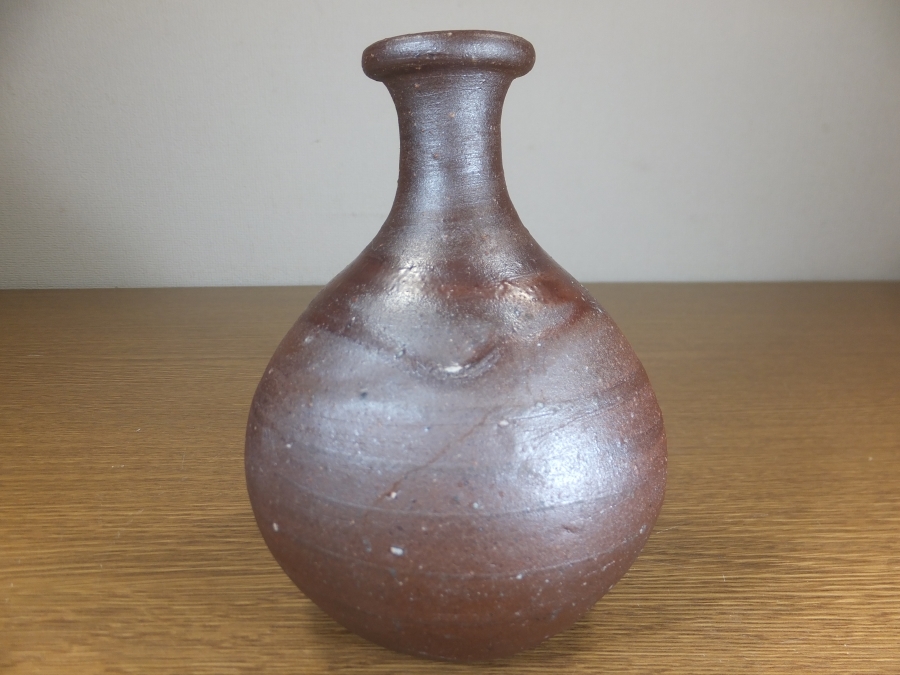 真作保証】 藤原雄 自作 備前徳利 人間国宝 重要無形文化財 日本工芸 真作保証】 藤原雄 自作 備前徳利 人間国宝 重要無形文化財 日本工芸