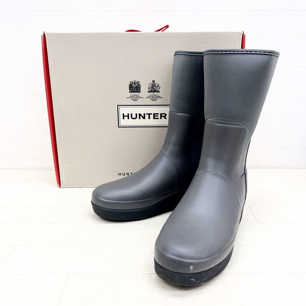 春夏新作 靴 ハンター HUNTER 1134◎ 長靴 レディースEU38 グレー