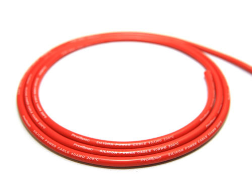 RJXHOBBY 5メートル 10AWG 赤 エクストラ ソフト シリコン ワイヤー ケーブル★ホビーショップ青空