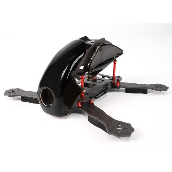 HobbyKing RoboCat 275mm True Carbon Racer Quad (Black)★ホビーショップ青空