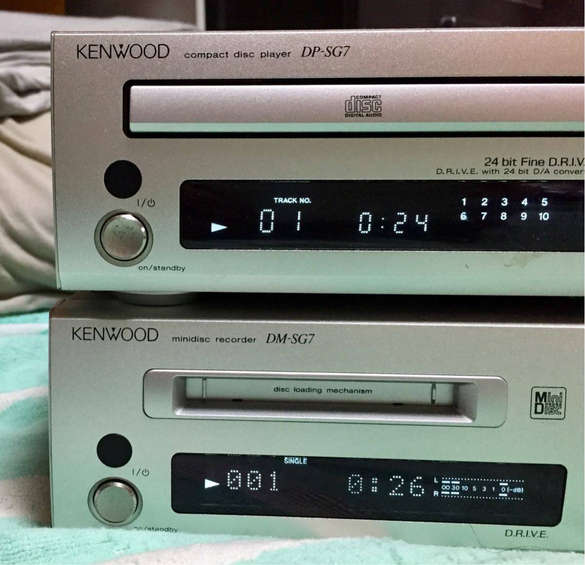 建伍CD播放器DP - SG 7迷你光盤錄像機DM - SG 7 原文:KENWOOD CDプレイヤーDP-SG7 ミニディスクレコーダーDM-SG7