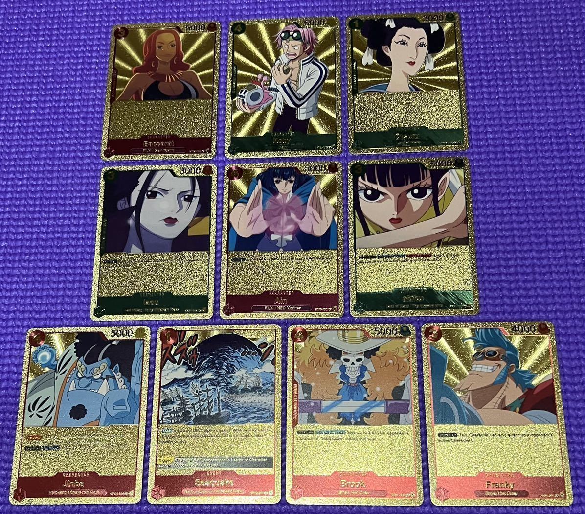 ONE PIECE 英語 O 海外 金色 金箔 55枚セット ワンピース カード ONE PIECE 英語 O 海外 金色 金箔 55枚セット ワンピース カード
