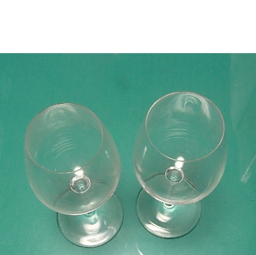 711【グラス】ワイン シャンパン ボルドー・万能型グラス 20.5×5.7㎝ ペアセット_画像4
