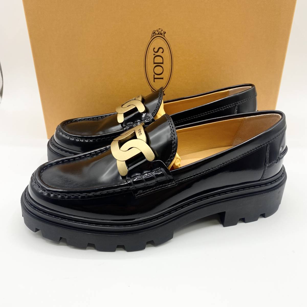 愛用 新品未使用！送料込み☆TOD'S☆ロゴ ケイト 36.5サイズ