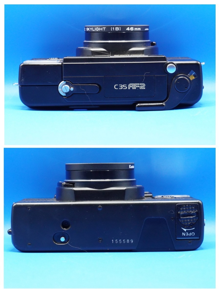 動作確認済 Konica C35 AF2 ジャスピンコニカ フィルムカメラ-