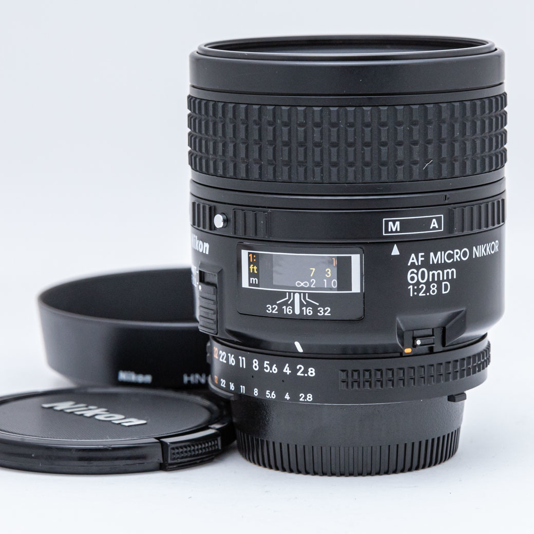 在庫処分大特価!!】 Nikon AF MICRO 60mm F2.8 D 【管理番号007448